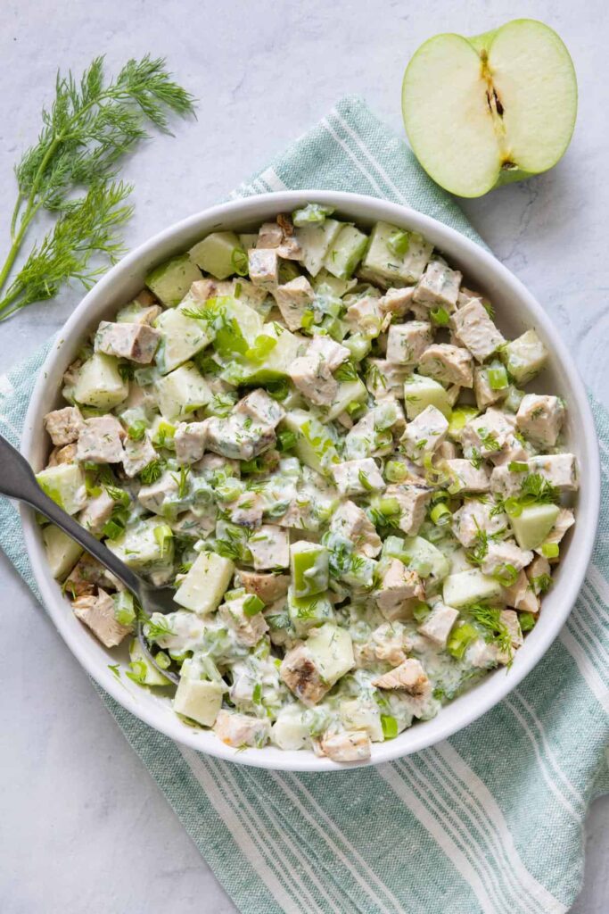 Chicken Salad with Greek Yogurt and Apples